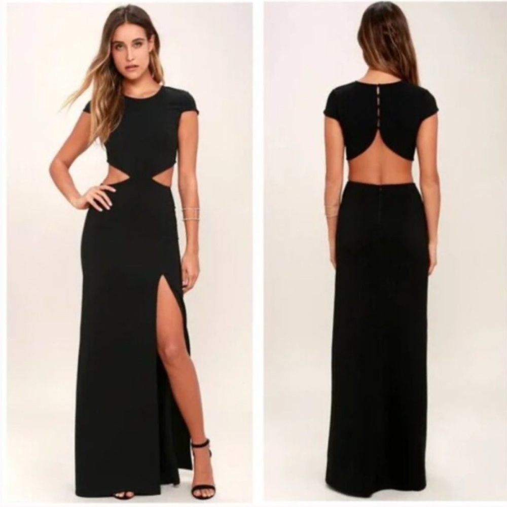 Black Cut-Out Dress
